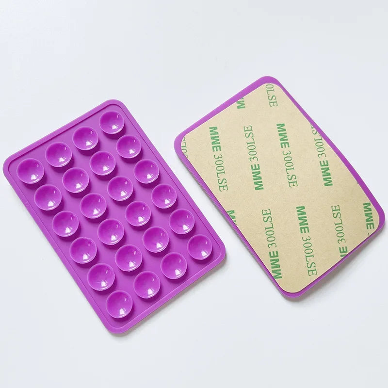 Back Sticker Suction Cup Mobile Phone Holder Silicone Cup Mat Smartphone Wall Stand for Glass Ceramic Tiles Smooth Walls