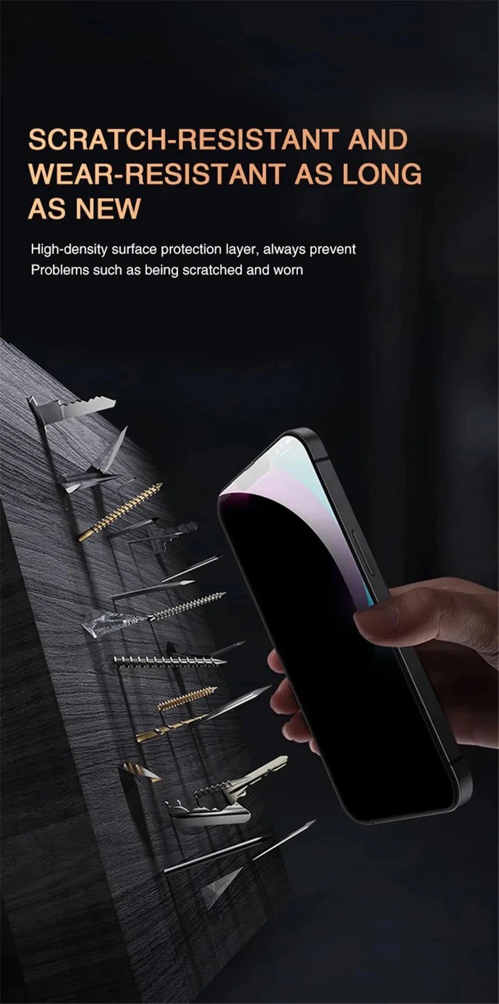 Privacy Screen Protector For iPhone 17 Pro Max Anti-Spy Glass For iPhone 16 15 14 13 12 11 Pro Max Privacy Film iPhone 17 Pro