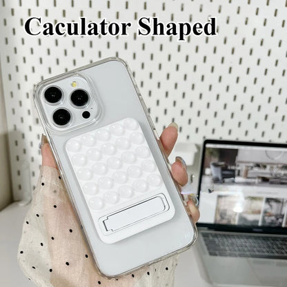 Silicone Suction Phone Holder Mat Multifunctional Suction Cup Wall Stand Metal Anti-Slip Hands-Free Case Mount Back Sticker