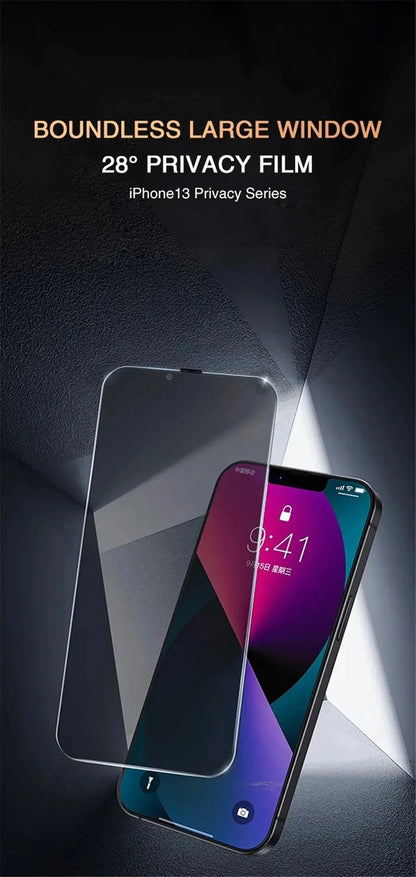 Privacy Screen Protector For iPhone 17 Pro Max Anti-Spy Glass For iPhone 16 15 14 13 12 11 Pro Max Privacy Film iPhone 17 Pro