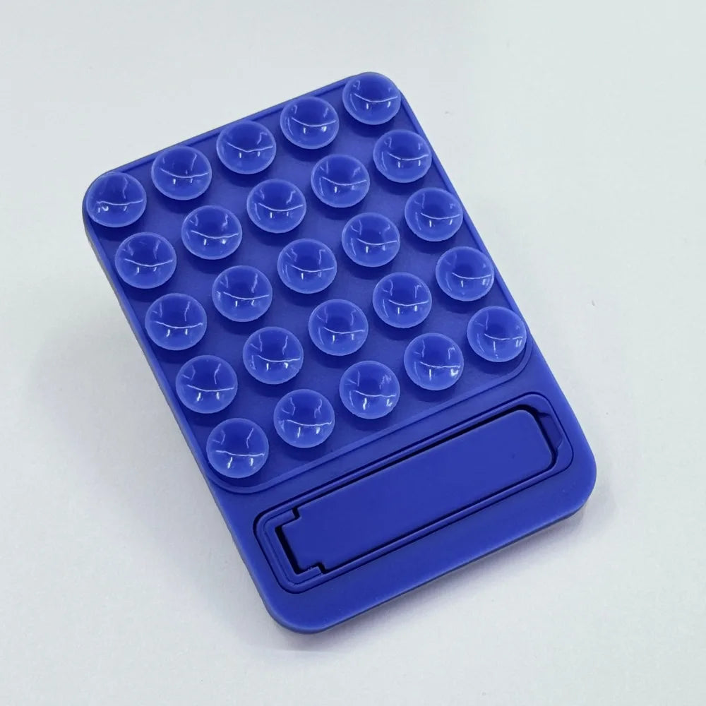 Silicone Suction Phone Holder Mat Multifunctional Suction Cup Wall Stand Metal Anti-Slip Hands-Free Case Mount Back Sticker