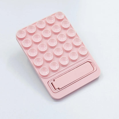 Silicone Suction Phone Holder Mat Multifunctional Suction Cup Wall Stand Metal Anti-Slip Hands-Free Case Mount Back Sticker