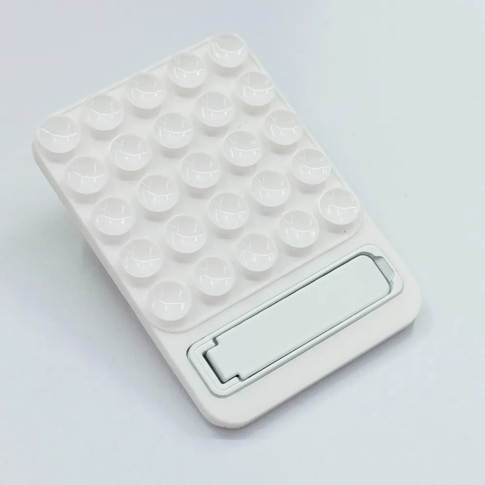 Silicone Suction Phone Holder Mat Multifunctional Suction Cup Wall Stand Metal Anti-Slip Hands-Free Case Mount Back Sticker
